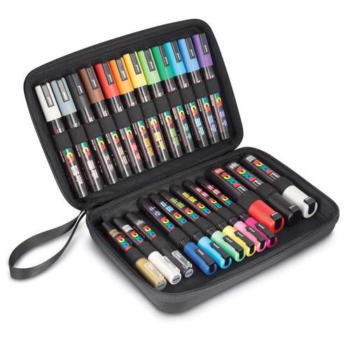 uni | POSCA acrylic marker set — 24 in zip case | 50,000+ Art